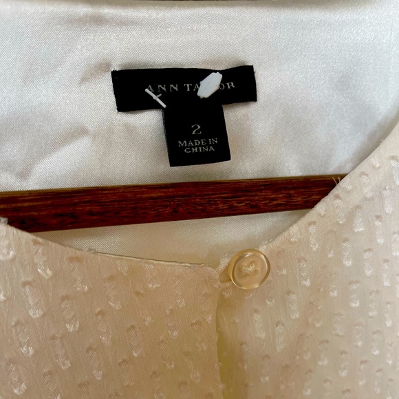 Ann Taylor White Dress Size 2 - Picture 2 of 2
